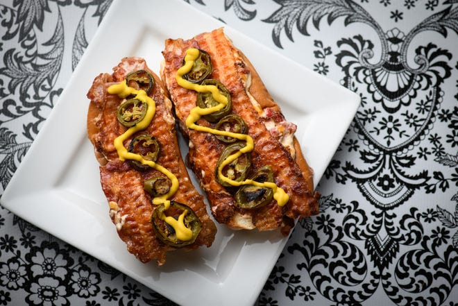 Spicy Southern hot dogs from R Kitchen at 1006 Person St.