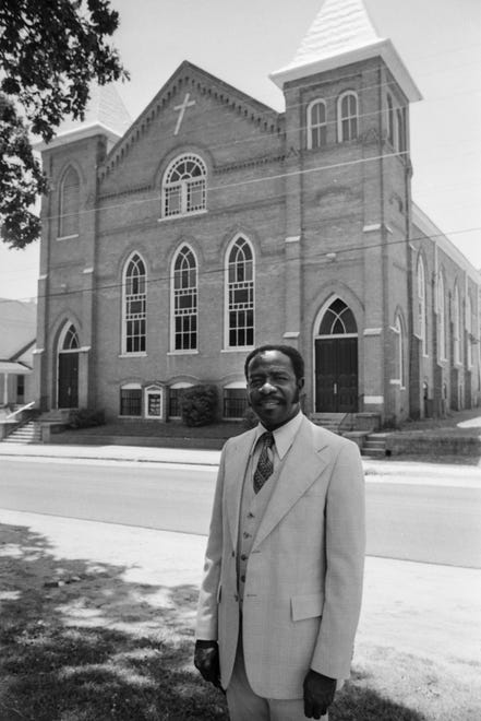 Evans Metropolitan AME Zion Church on Cool Spring Street on July 3, 1979.