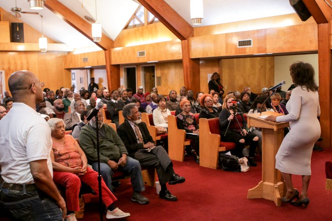 The Fayetteville Observer holds a forum discussing how the public feels about renaming a portion of Murchison Road. The forum was held at Mt. Sinai Missionary Baptist Church on Tuesday, March 26, 2019.