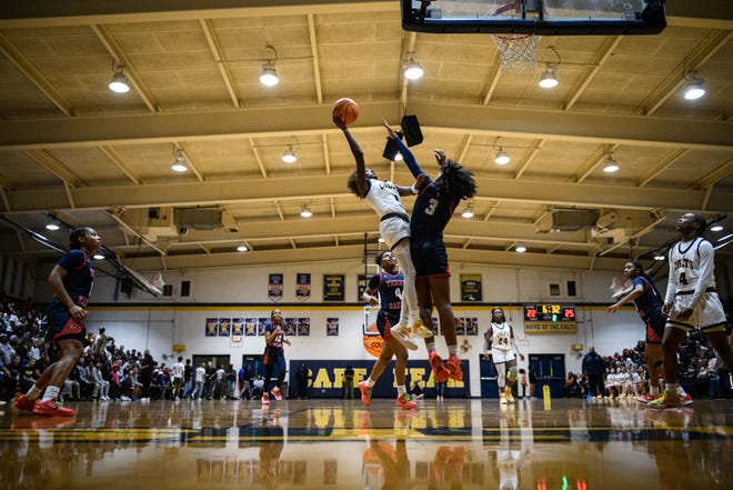 Terry Sanford at Cape Fear girls’ basketball playoff game on Friday, March 8, 2024.