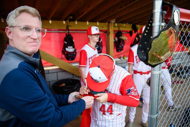 Freedom Christian Academy plays their first game on their new baseball field against St. Pauls on Thursday, March 14, 2024.