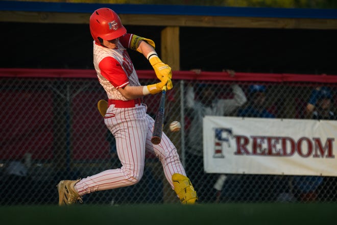 Freedom Christian Academy plays their first game on their new baseball field against St. Pauls on Thursday, March 14, 2024.