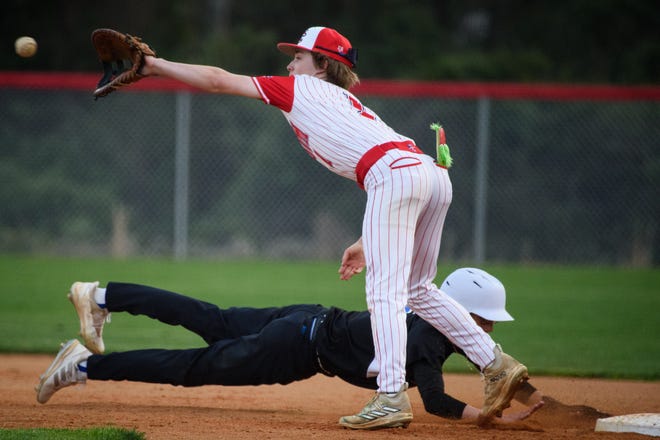 Freedom Christian Academy plays their first game on their new baseball field against St. Pauls on Thursday, March 14, 2024.