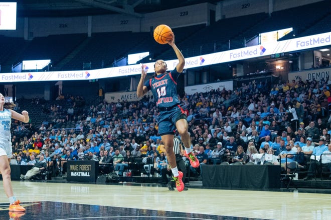 Terry Sanford takes on West Rowan in the 2024 NCHSAA girls' basketball 3A state championship on Friday, March 15, at Lawrence Joel Veterans Memorial Coliseum on Winston Salem.