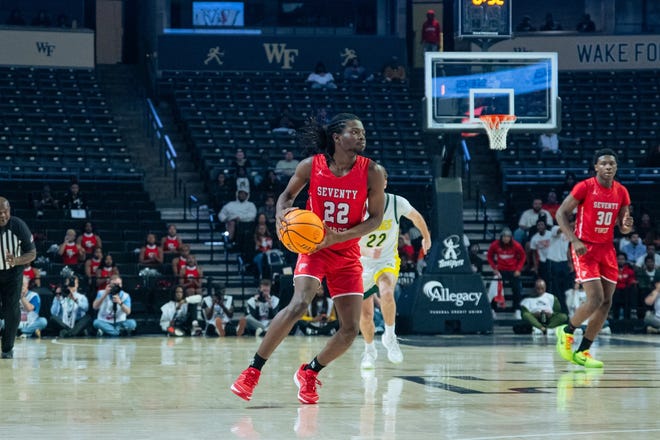 Seventy-First faces Central Cabarrus in the NCHSAA 3A boys' basketball state championship game on Friday, March 15, 2024, in Winston-Salem.