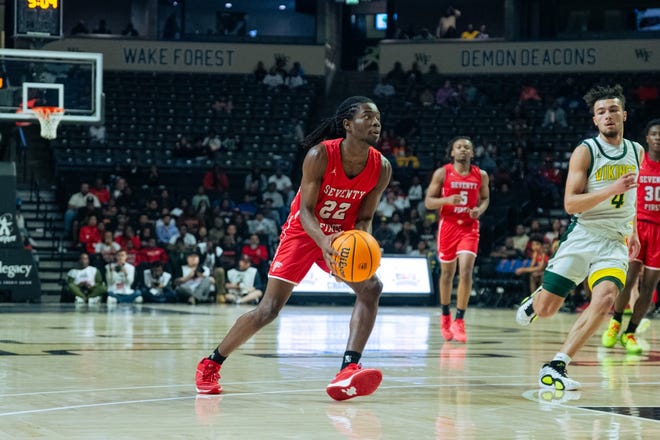 Seventy-First faces Central Cabarrus in the NCHSAA 3A boys' basketball state championship game on Friday, March 15, 2024, in Winston-Salem.