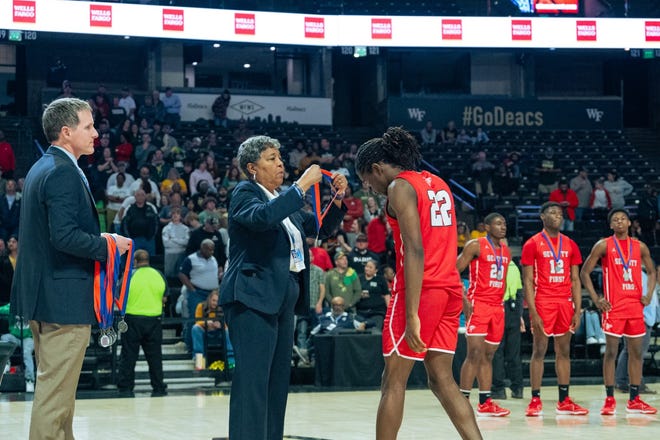 Seventy-First faces Central Cabarrus in the NCHSAA 3A boys' basketball state championship game on Friday, March 15, 2024, in Winston-Salem.