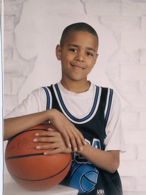 Contributed childhood photo of J. Cole from his mother